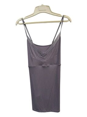 GAP BODY NWOT Lavender purple Lace-Trim Camisole tank cross X back XL spaghetti